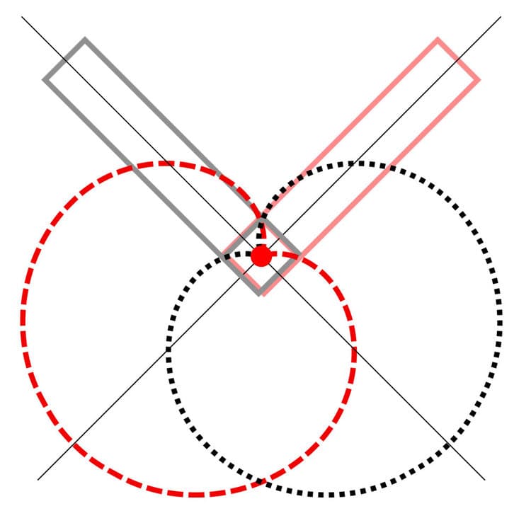 XY drum overhead microphone placement diagram.